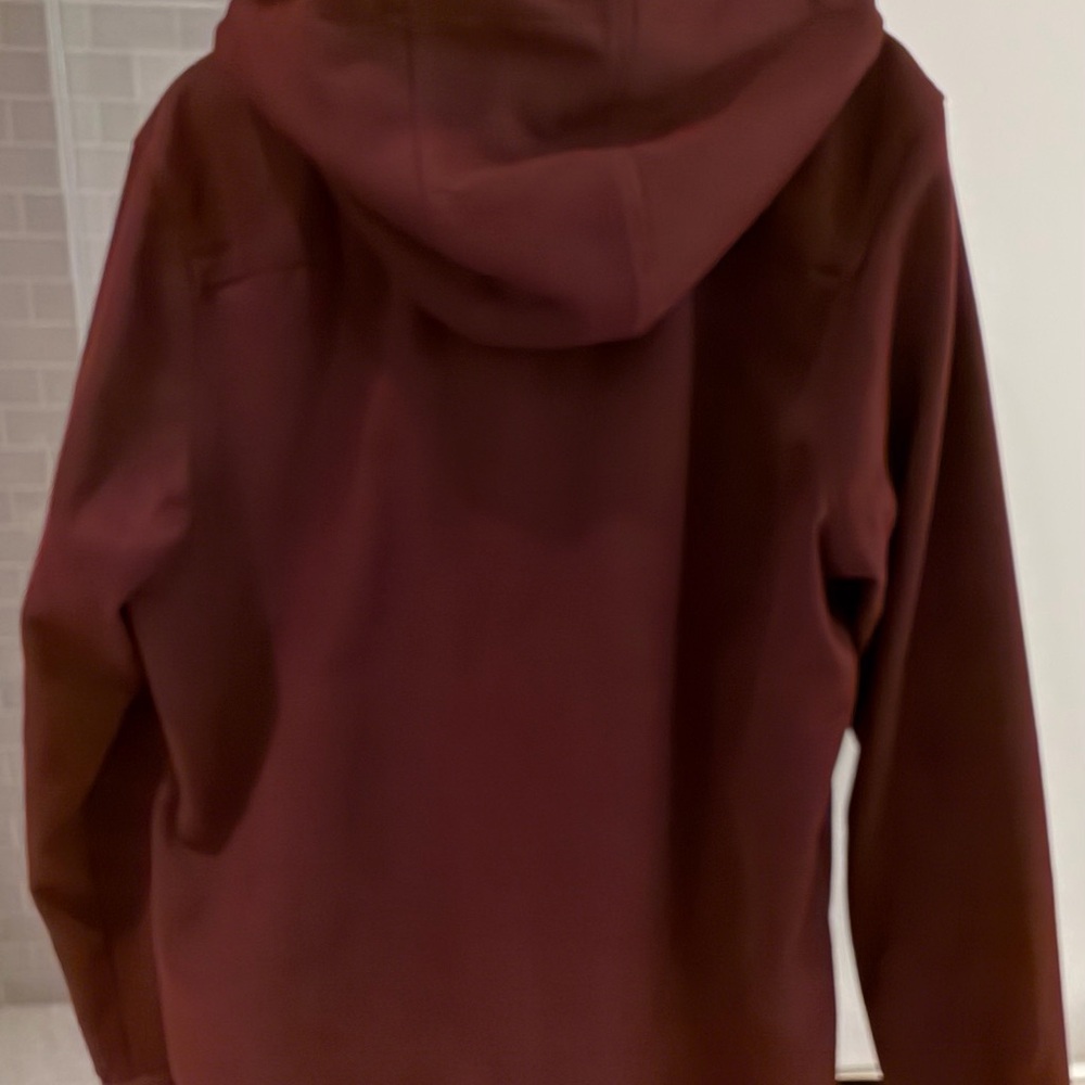 Ted Baker Men’s Hooded Overshirt Shacket in Burgundy - Picture 3 of 9